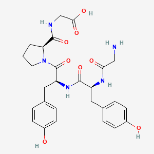 molecular formula C27H33N5O8 B14214114 Glycyl-L-tyrosyl-L-tyrosyl-L-prolylglycine CAS No. 742068-29-7