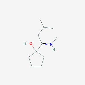 1-[(1S)-3-methyl-1-(methylamino)butyl]cyclopentan-1-ol