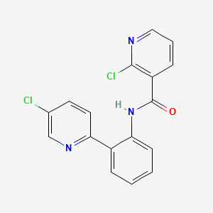 molecular formula C17H11Cl2N3O B14214135 2-chloro-N-[2-(5-chloropyridin-2-yl)phenyl]pyridine-3-carboxamide CAS No. 824952-44-5