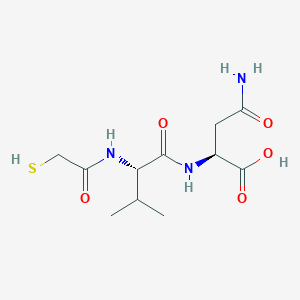 N-(Sulfanylacetyl)-L-valyl-L-asparagine