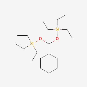 molecular formula C19H42O2Si2 B14214160 5-Cyclohexyl-3,3,7,7-tetraethyl-4,6-dioxa-3,7-disilanonane CAS No. 530113-81-6