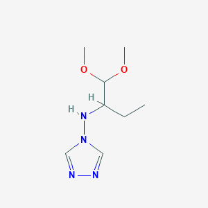 molecular formula C8H16N4O2 B14214164 N-(1,1-Dimethoxybutan-2-yl)-4H-1,2,4-triazol-4-amine CAS No. 571166-96-6