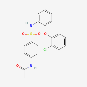 molecular formula C20H17ClN2O4S B14214165 N-(4-{[2-(2-Chlorophenoxy)phenyl]sulfamoyl}phenyl)acetamide CAS No. 827577-15-1