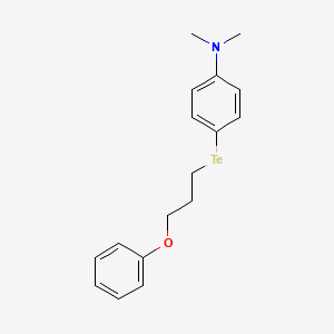 molecular formula C17H21NOTe B14214200 N,N-Dimethyl-4-[(3-phenoxypropyl)tellanyl]aniline CAS No. 573701-75-4