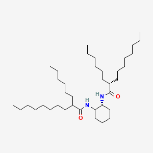 2-Hexyl-N-[(2R)-2-{[(2R)-2-hexyldecanoyl]amino}cyclohexyl]decanamide