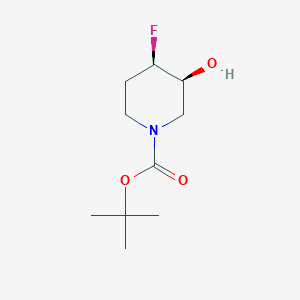 molecular formula C10H18FNO3 B1421421 反式-叔丁基 4-氟-3-羟基哌啶-1-羧酸酯 CAS No. 1174020-46-2