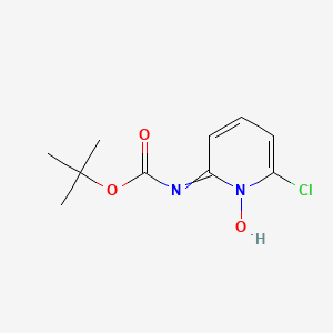 molecular formula C10H13ClN2O3 B14214220 tert-Butyl (6-chloro-1-hydroxypyridin-2(1H)-ylidene)carbamate CAS No. 827342-86-9