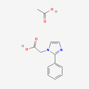 B1421423 (2-Phenyl-1H-imidazol-1-yl)acetic acid acetate CAS No. 1255717-21-5