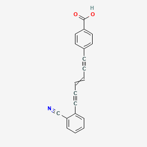 4-[6-(2-Cyanophenyl)hex-3-ene-1,5-diyn-1-yl]benzoic acid