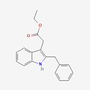 molecular formula C19H19NO2 B14214272 Ethyl (2-benzyl-1H-indol-3-yl)acetate CAS No. 785815-28-3