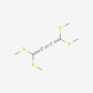 molecular formula C8H12S4 B14214276 Tetrakis(methylsulfanyl)butatriene CAS No. 526208-83-3