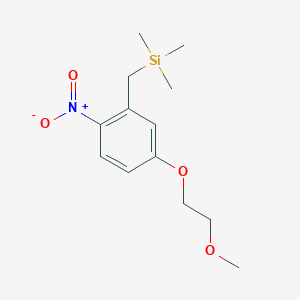 {[5-(2-Methoxyethoxy)-2-nitrophenyl]methyl}(trimethyl)silane