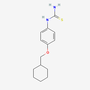 molecular formula C14H20N2OS B14214304 [4-(Cyclohexylmethoxy)phenyl]thiourea CAS No. 832098-81-4