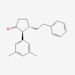 (2S,3S)-2-(3,5-dimethylphenyl)-3-(2-phenylethyl)cyclopentan-1-one