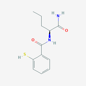 N-[(2S)-1-amino-1-oxopentan-2-yl]-2-sulfanylbenzamide