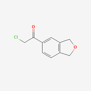 molecular formula C10H9ClO2 B1421435 2-氯-1-(1,3-二氢-2-苯并呋喃-5-基)乙烷-1-酮 CAS No. 1221726-28-8