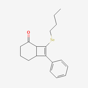 molecular formula C18H22OSe B14214363 Bicyclo[4.2.0]oct-7-en-2-one, 8-(butylseleno)-7-phenyl- CAS No. 820963-20-0