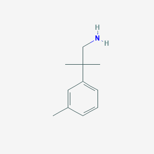 molecular formula C11H17N B1421437 2-甲基-2-(3-甲基苯基)丙胺 CAS No. 1176702-36-5