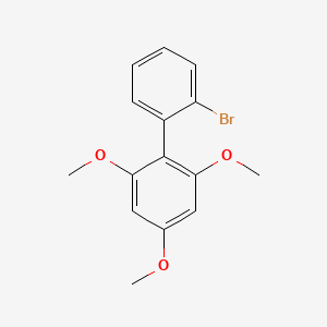 molecular formula C15H15BrO3 B14214381 2'-Bromo-2,4,6-trimethoxy-1,1'-biphenyl CAS No. 755017-63-1