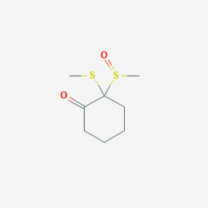 Cyclohexanone, 2-(methylsulfinyl)-2-(methylthio)-