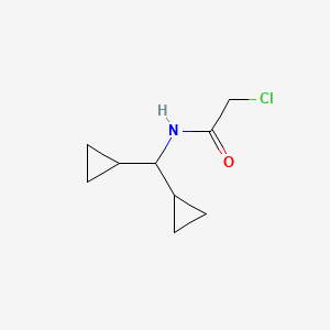 molecular formula C9H14ClNO B1421447 2-氯-N-(二环丙基甲基)乙酰胺 CAS No. 1240528-98-6
