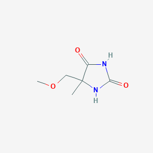 molecular formula C6H10N2O3 B1421454 5-(甲氧基甲基)-5-甲基咪唑烷-2,4-二酮 CAS No. 88807-85-6