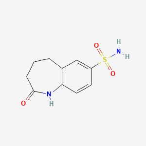 molecular formula C10H12N2O3S B1421455 2-氧代-2,3,4,5-四氢-1H-1-苯并氮杂菲-7-磺酰胺 CAS No. 1340487-11-7
