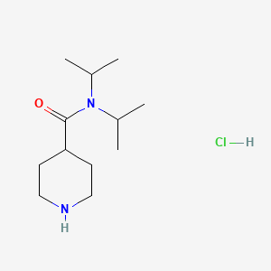 B1421460 N,N-bis(propan-2-yl)piperidine-4-carboxamide hydrochloride CAS No. 108992-66-1