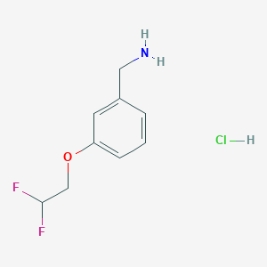 B1421464 [3-(2,2-Difluoroethoxy)phenyl]methanamine hydrochloride CAS No. 1240526-16-2