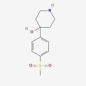 B1421476 4-(4-(Methylsulfonyl)phenyl)piperidin-4-ol CAS No. 1086392-68-8