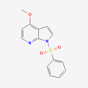 B1421481 1H-Pyrrolo[2,3-B]pyridine, 4-methoxy-1-(phenylsulfonyl)- CAS No. 916574-87-3