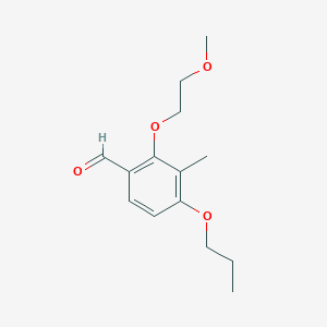 2-(2-Methoxy-ethoxy)-3-methyl-4-propoxy-benzaldehyde