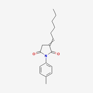 3-Hexylidene-1-(4-methylphenyl)pyrrolidine-2,5-dione