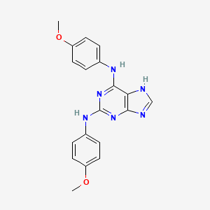 N~2~,N~6~-Bis(4-methoxyphenyl)-7H-purine-2,6-diamine