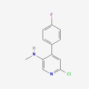 6-Chloro-4-(4-fluorophenyl)-N-methylpyridin-3-amine