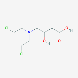 4-[Bis(2-chloroethyl)amino]-3-hydroxybutanoic acid