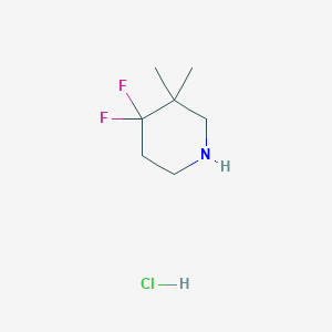 B1421491 4,4-Difluoro-3,3-dimethylpiperidine hydrochloride CAS No. 1198285-09-4