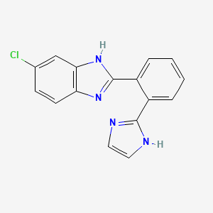 1H-Benzimidazole, 5-chloro-2-[2-(1H-imidazol-2-yl)phenyl]-