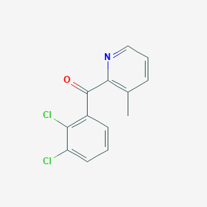 B1421501 2-(2,3-Dichlorobenzoyl)-3-methylpyridine CAS No. 1187167-38-9