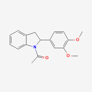 1-[2-(3,4-Dimethoxyphenyl)-2,3-dihydro-1H-indol-1-yl]ethan-1-one