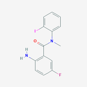 Benzamide, 2-amino-5-fluoro-N-(2-iodophenyl)-N-methyl-