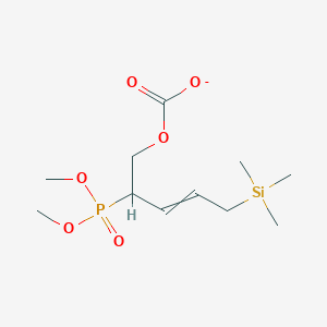 2-(Dimethoxyphosphoryl)-5-(trimethylsilyl)pent-3-en-1-yl carbonate