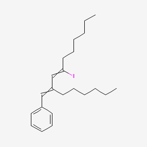 (2-Hexyl-4-iododeca-1,3-dien-1-YL)benzene