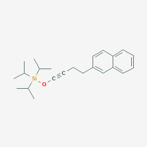 {[4-(Naphthalen-2-yl)but-1-yn-1-yl]oxy}tri(propan-2-yl)silane