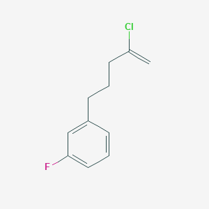 B1421516 2-Chloro-5-(3-fluorophenyl)-1-pentene CAS No. 1143461-55-5