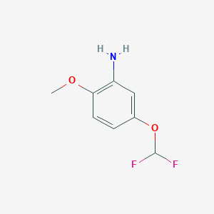 molecular formula C8H9F2NO2 B1421548 5-(Difluoromethoxy)-2-methoxyaniline CAS No. 1256627-90-3