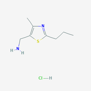 (4-Methyl-2-propylthiazol-5-yl)methanamine hydrochloride