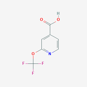 molecular formula C7H4F3NO3 B1421558 2-(Trifluoromethoxy)isonicotinic acid CAS No. 1221171-98-7