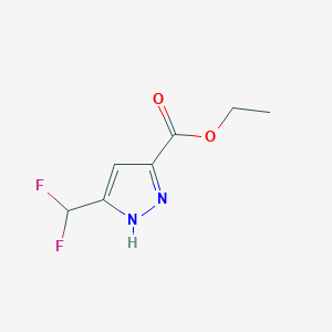 ethyl 3-(difluoromethyl)-1H-pyrazole-5-carboxylate