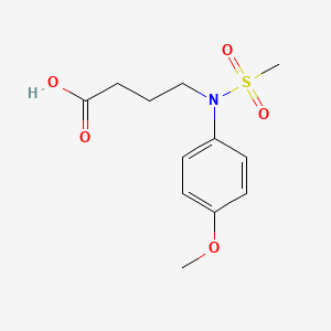 4-[(4-Methoxyphenyl)(methylsulfonyl)amino]butanoic acid